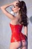 Chilirose CR-4896 czerwony gorset i stringi tył